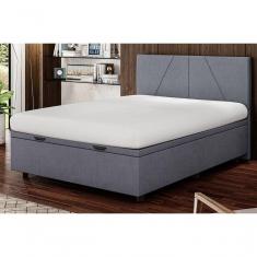 Imagem de Base Cama Box Baú Casal Veludo Skybox Cinza