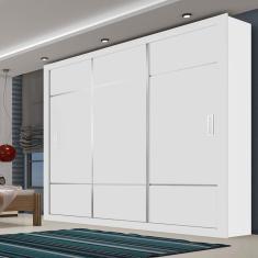 Imagem de Guarda-roupas Lotse 3 Portas e 4 Gavetas sem Espelho Nevada