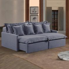 Imagem de Sof  4 Lugares Retr til 254cm Com Almofadas M145