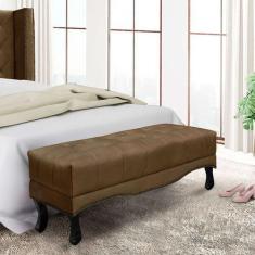 Imagem de Recamier Vicenza Suede Caramelo 140 cm - Spezzia Decor