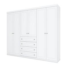 Imagem de Guarda-Roupa Casal Mississipi 6 PT 4 GV Branco