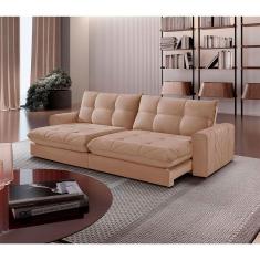 Imagem de Sofá Firenze Linho 02 Módulos De 100cm B25cm Meu Sofá Online A226 Linho Bege