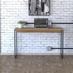 Imagem de Mesa Dynamica 120x50x75cm Lâmina Mel - Est.preta Lâmina Mel - Est.preta