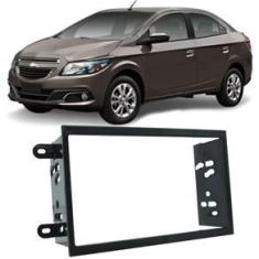 Imagem de Moldura Painel 2 Din Som DVD Gm Chevrolet Novo Prisma 2013 à 2018 