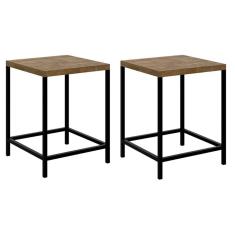 Imagem de Banquetas Baixas Industrial Para Cozinha Kit 2 Un - Vermont