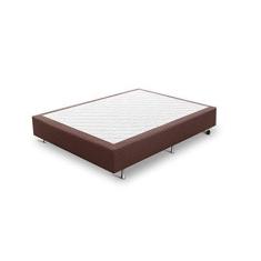 Imagem de Base Box Casal Poliester Bordada 138x188x25cm Prorelax Marrom