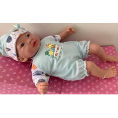 Imagem de Boneca - Dolls Collection Reborn - Macacao Azul Super Toys