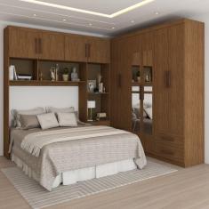 Imagem de Guarda-Roupa Casal Paradise 10 Portas 6 Gavetas com Espelho Freijó - Panorama Móveis
