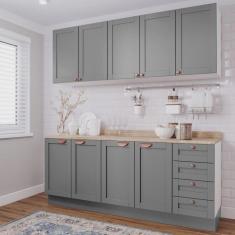 Imagem de Cozinha Modulada 4 Peças com 2 Aéreos e 2 Balcões Arizona CabeCasa MadeiraMadeira