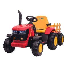 Imagem de Trator Elétrico Infantil 12V Vermelho E Amarelo - Zippy Toys