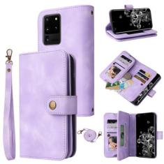 Imagem de Dibosom Capa carteira compatível com Samsung Galaxy S20 Ultra 5G com alça transversal multifuncional flip suporte para cartão de crédito capa de telefone para S20ultra 20S S 20 A20 S2O 20ultra G5