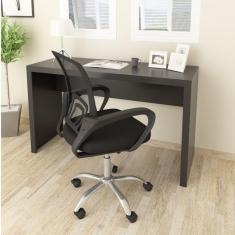 Imagem de Escrivaninha 127cm ME4135 com Cadeira Diretor Tela Mesh Tok 3310 Preto