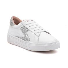 Imagem de Tênis Feminino Casual Couro Recorte Confortável Estilo-Feminino