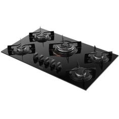 Imagem de Cooktop 5B U Top Com Mesa De Vidro Atlas Preto Bivolt, Bivolt