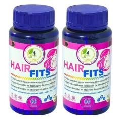 Imagem de KIT C/2 Suplemento Hair Fits Cabelo e Pele 60 Cáps Fits Life