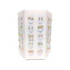 Imagem de Atacado Kit 60 Pares Brincos Folheados A Ouro 18k Ou Prata