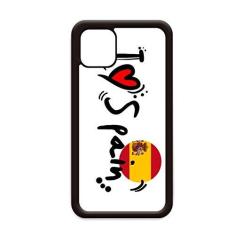 Imagem de I Love Spain Bandeira de palavras Love Heart Ilustration para iPhone 12 Pro Max Capa para Apple Mini Mobile Case Shell