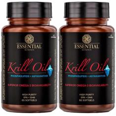 Imagem de Kit 2X Krill Oil Omega 3 + Astaxantina - (60 Softgels Cada) - Essential Nutrition