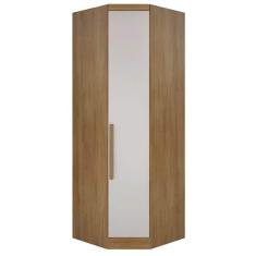 Imagem de Guarda Roupa Rizon Módulo Canto Oblíquo 1 Porta Novo Horizonte Cor Cumaru Fendy