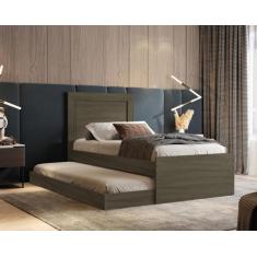 Imagem de Bicama Solteiro Luara Com Cama Auxiliar - Castanho - Caselli Store
