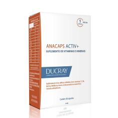 Imagem de Suplemento Alimentar para Cabelos e Unhas Anacaps Activ+ com 30 cápsulas Ducray 30 Cápsulas