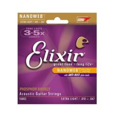 Imagem de Encordoamento Para Violao .010 Extra Light Nanoweb Elixir
