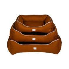 Imagem de Cama Urban Puppy Retangular Confort Sarja Lisa Ocre Para Cães E Gatos