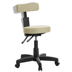 Imagem de Cadeira Mocho Ergonômica Estética Clinica Rce Cor Bege
