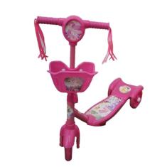 Imagem de Patinete Infantil 3 Rodas com Led Rosa-Divertido
