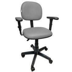 Imagem de Cadeira Secretaria Giratória De Escritório Com Regulagem De Altura Bra