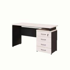 Imagem de escrivaninha yaris 4 gv carvalho berlin e preta 135 cm