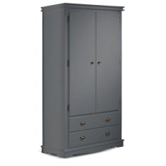 Imagem de Guarda Roupa Solteiro 2 Portas e 2 Gavetas Manchester 2054 Linz Móveis - Cinza