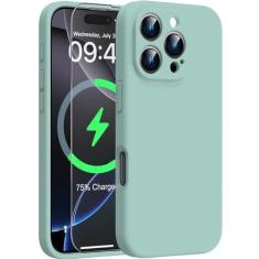 Imagem de Goodon Capa magnética para iPhone XX Pro Max com protetor de tela - Compatível com carregamento sem fio - Proteção total da câmera - Capa protetora de silicone à prova de choque para homens, mulheres