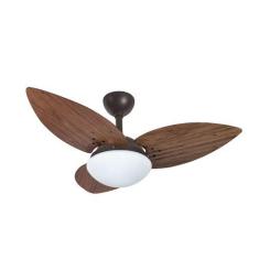 Imagem de Ventilador De Teto Infinity Lótus Marrom 3 Pás Imbuia 220V+Controle 10