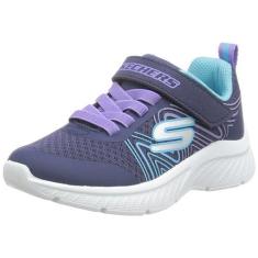 Imagem de Skechers Tênis feminino Microspec Plus Swirl Sweet, Azul marinho/multi, 16