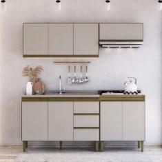 Imagem de Cozinha Modulada 4 Peças 2 Aéreos 2 Balcões Margarida Mel/Arenas