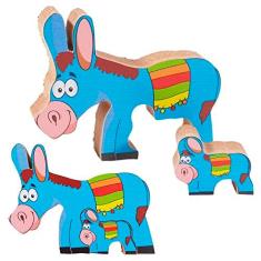 Imagem de Quebra Cabeça Zoo Filhotes Madeira - Burro - 73533 - Maninho Artesanatos