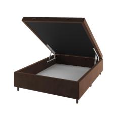 Imagem de Base Box Bau Casal Cairo (43x138x188cm)  Bombom - Casa Giulia