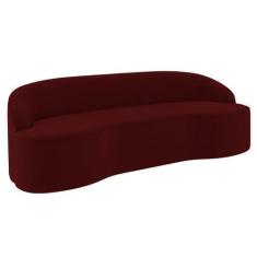 Imagem de Sofá 2 Lugares Para Sala De Estar Living 150cm Theo D06 Veludo Bordô -