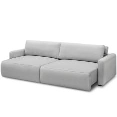 Imagem de Sofá Retrátil Reclinável Para Sala de Estar Living 210cm Sevilha F04 Bouclê Cinza - Lyam Decor