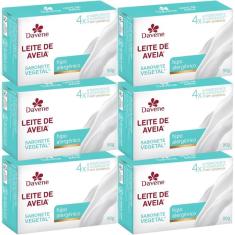 Imagem de 6Un Sabonete Vegetal Leite Aveia Hipoalergenico 90G Davene