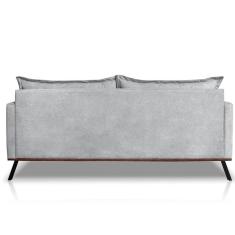 Imagem de Sofá Zeki 2 Lugares 160 Cm Linho Boucle Cinza
