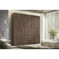 Imagem de Guarda Roupa Casal 8 Portas 6 Gavetas 212cm Liverpool Santos Andirá