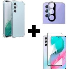 Imagem de Kit Capa Transparente + Película 3D de Vidro + Película Câmera para Sa