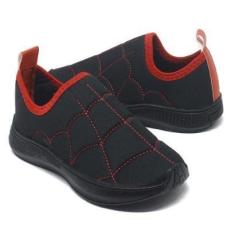 Imagem de Sapato Tenis Infantil Feminino Esporte Casual Escolar Comfort Leve Sola Preta-Feminino