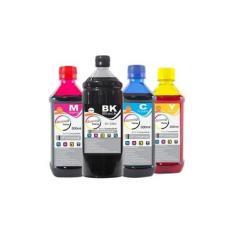 Imagem de Kit Tinta HP Compatível Marpax BK 01 Litro e Coloridas 500ml