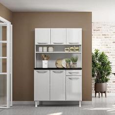 Imagem de Armário de Cozinha de Aço Kit Triplo 105cm Rose Multimóveis Smart Cr6095 Branco