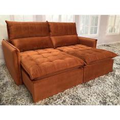 Imagem de Sofá Retrátil Reclinável Leticia Varias Cores e Tamanhos