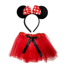 Imagem de Kit Fantasia Minnie Infantil P/ Festa E carnaval 54x33cm - Inter.P