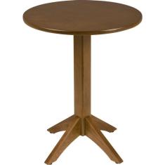 Imagem de Mesa De Madeira Tramontina London Redonda Em Tauari Amendoa 2 Lugares 60 Cm